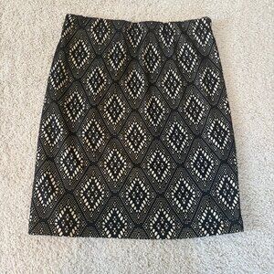 Renee C Skirt Womens M/P Black Elvira Lace Pencil Straight